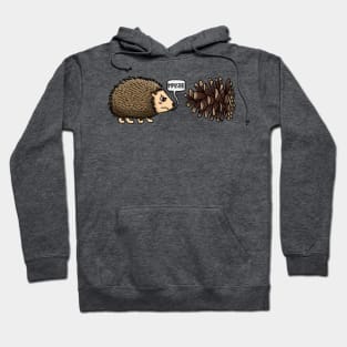 Silly Hedgehog and Pinecone Hoodie